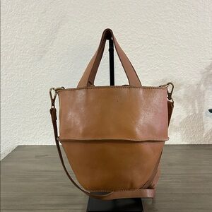 Madewell The Austin Dessert Camel Leather Crossbody Bag
